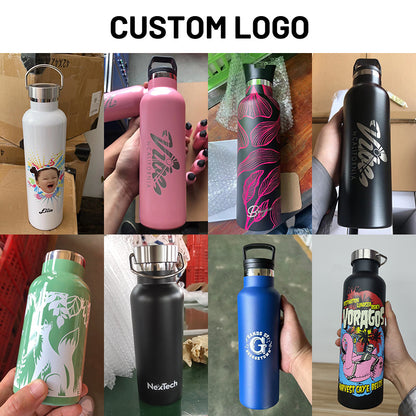 12oz 17oz 26oz 32oz Custom logo Double Wall Vacuum Insulated Stainless Steel Thermos Water Bottle with Lid