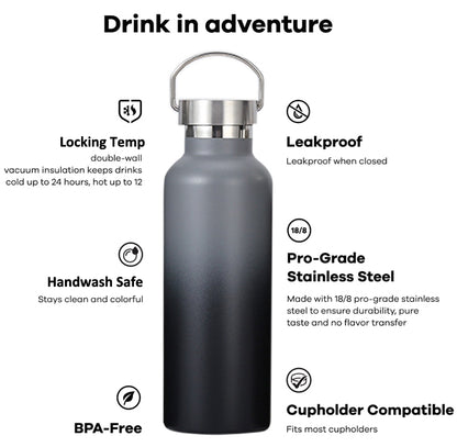 12oz 17oz 26oz 32oz Custom logo Double Wall Vacuum Insulated Stainless Steel Thermos Water Bottle with Lid