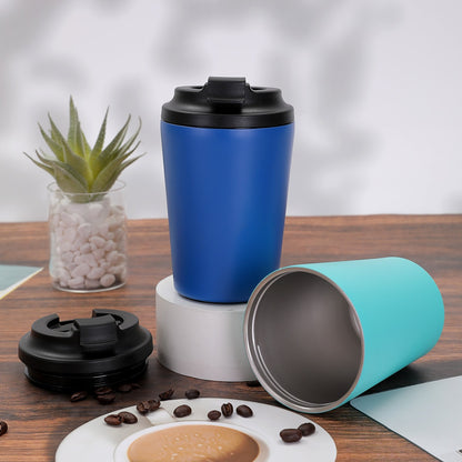 12oz Double Wall Vacuum Insulated Custom Travel Coffee Mug Seal Lid Car Heat Insulated Vacuum Heated Drinkware Cup