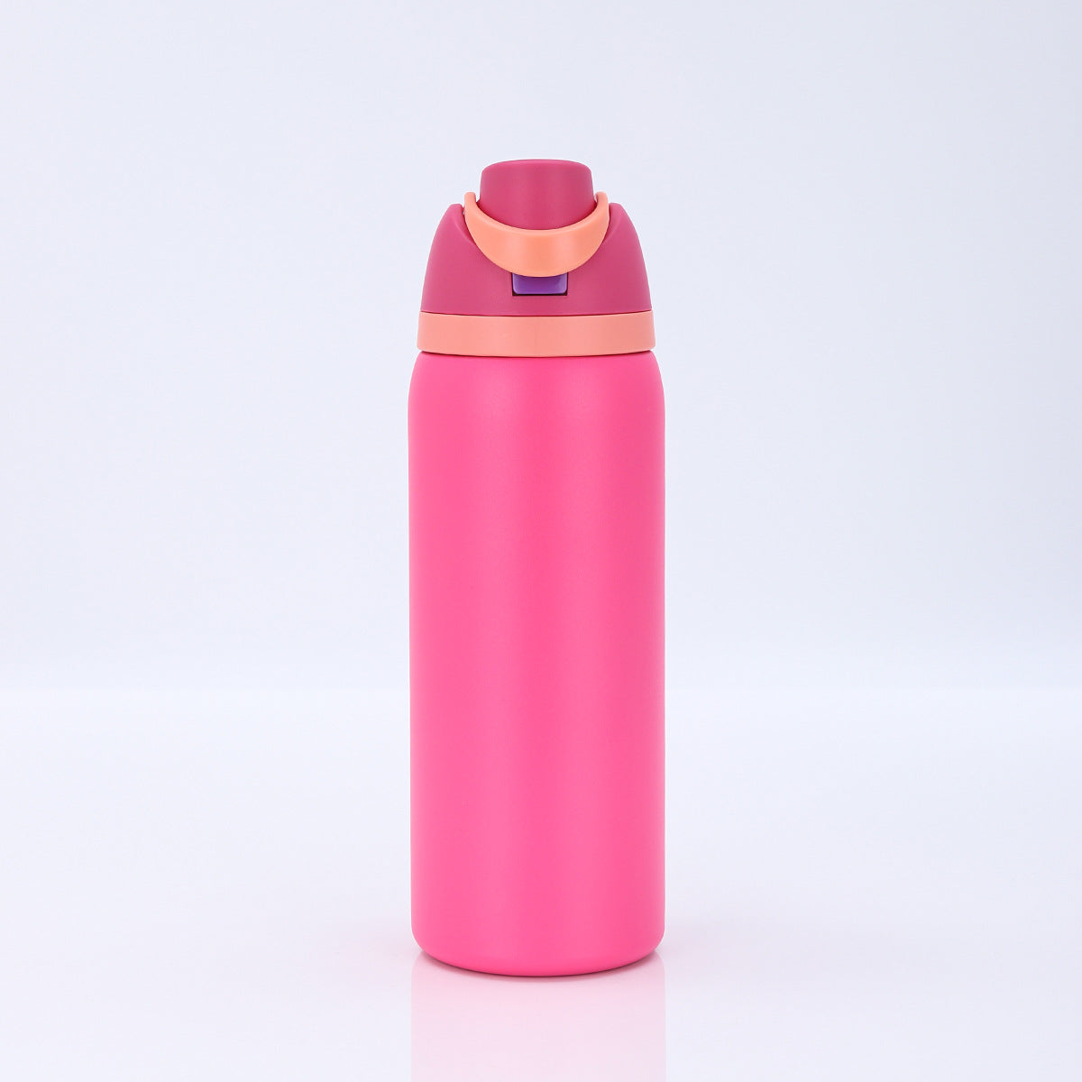 24 oz FreeSip Insulated Stainless Steel Water Flask with Straw for Sports, Travel, and School BPA-Free Sports Water Bottle